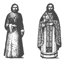 Priesteris ikdienas un dievkalpojumu tērpā