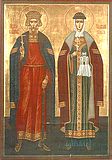Apustuļiemlīdzīgie lielais kņazs Vladimirs un lielā kņaziene Olga