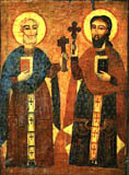 Visaugstākie apustuļi Pēteris un Pāvils, koptu ikona