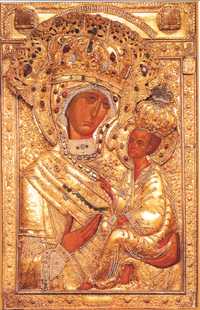 Tihvinas Dievmātes ikona (ar rizu)